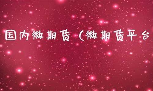 国内微期货(微商期货公司)_https://www.haiwangdasha.com_深交所_第1张