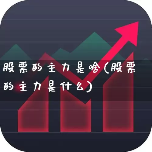 股票的主力是啥(股票的主力是什么)_https://www.haiwangdasha.com_上交所_第1张