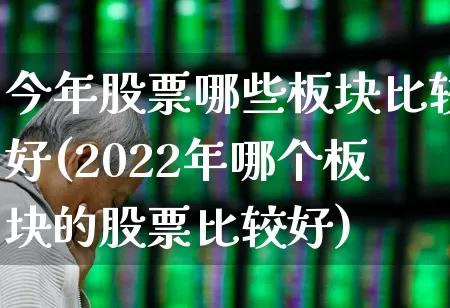 今年股票哪些板块比较好(2022年哪个板块的股票比较好)_https://www.haiwangdasha.com_北交所_第1张