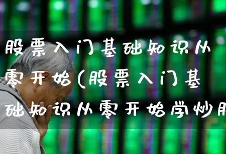 股票入门基础知识从零开始(股票入门基础知识从零开始学炒股)_https://www.haiwangdasha.com_科创板_第1张