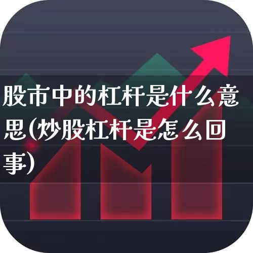 股市中的杠杆是什么意思(炒股杠杆是怎么回事)_https://www.haiwangdasha.com_深交所_第1张