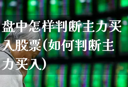 盘中怎样判断主力买入股票(如何判断主力买入)_https://www.haiwangdasha.com_深交所_第1张