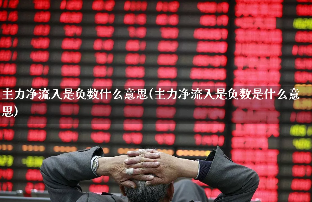 主力净流入是负数什么意思(主力净流入是负数是什么意思)_https://www.haiwangdasha.com_科创板_第1张