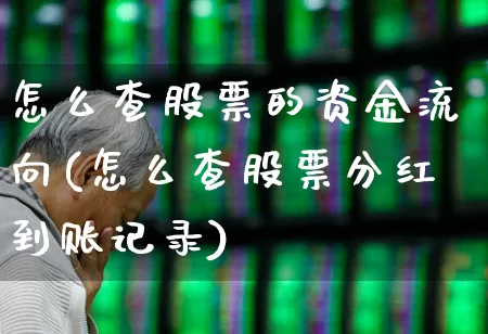怎么查股票的资金流向(怎么查股票分红到账记录)_https://www.haiwangdasha.com_北交所_第1张