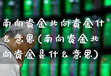 南向资金北向资金什么意思(南向资金北向资金是什么意思)_https://www.haiwangdasha.com_科创板_第1张