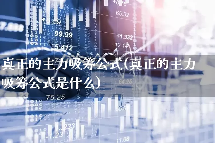 真正的主力吸筹公式(真正的主力吸筹公式是什么)_https://www.haiwangdasha.com_北交所_第1张