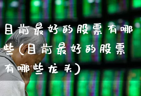 目前最好的股票有哪些(目前最好的股票有哪些龙头)_https://www.haiwangdasha.com_上交所_第1张