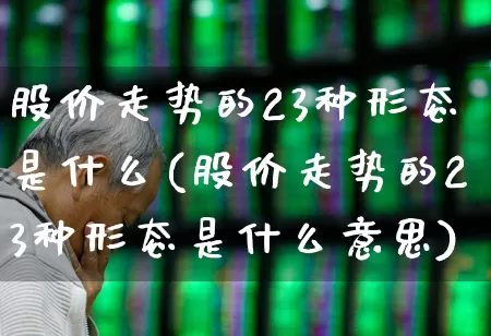 股价走势的23种形态是什么(股价走势的23种形态是什么意思)_https://www.haiwangdasha.com_科创板_第1张