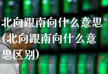 北向跟南向什么意思(北向跟南向什么意思区别)_https://www.haiwangdasha.com_深交所_第1张