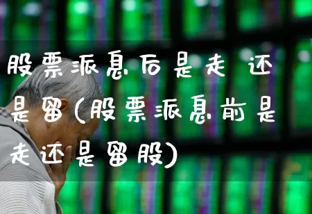 股票派息后是走 还是留(股票派息前是走还是留股)_https://www.haiwangdasha.com_科创板_第1张