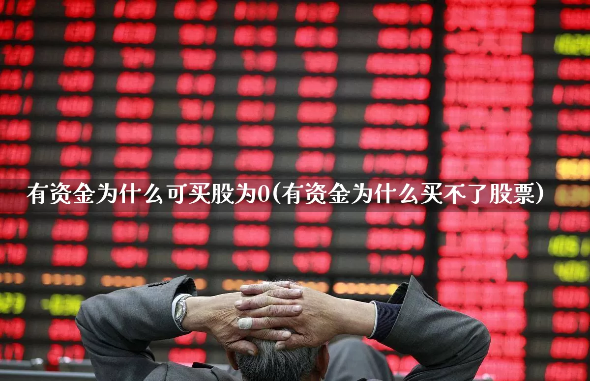有资金为什么可买股为0(有资金为什么买不了股票)_https://www.haiwangdasha.com_北交所_第1张
