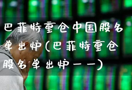 巴菲特重仓中国股名单出炉(巴菲特重仓股名单出炉一一)_https://www.haiwangdasha.com_科创板_第1张