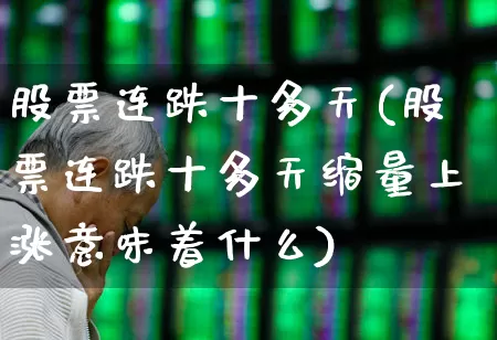 股票连跌十多天(股票连跌十多天缩量上涨意味着什么)_https://www.haiwangdasha.com_科创板_第1张
