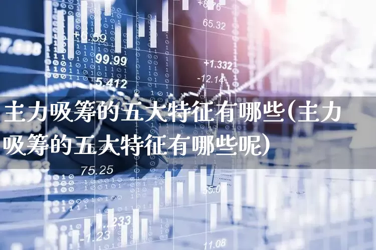 主力吸筹的五大特征有哪些(主力吸筹的五大特征有哪些呢)_https://www.haiwangdasha.com_上交所_第1张