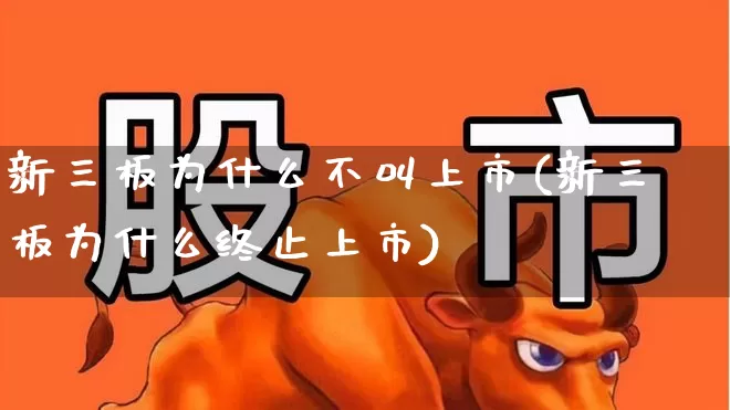 新三板为什么不叫上市(新三板为什么终止上市)_https://www.haiwangdasha.com_北交所_第1张