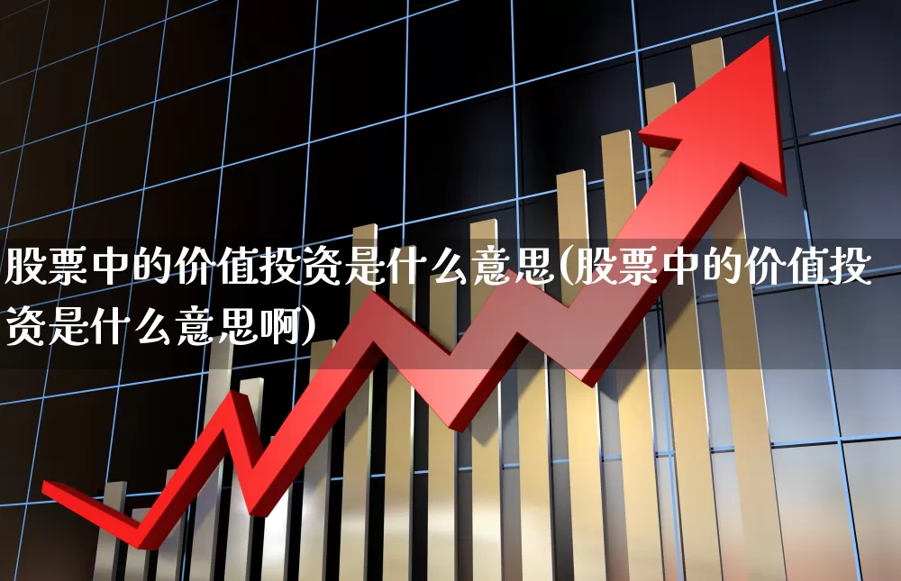 股票中的价值投资是什么意思(股票中的价值投资是什么意思啊)_https://www.haiwangdasha.com_北交所_第1张