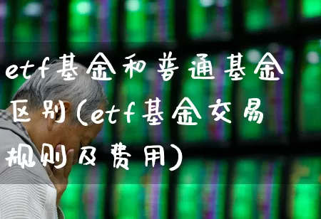 etf基金和普通基金区别(etf基金交易规则及费用)_https://www.haiwangdasha.com_北交所_第1张