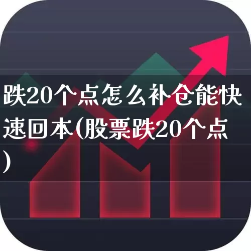 跌20个点怎么补仓能快速回本(股票跌20个点)_https://www.haiwangdasha.com_科创板_第1张