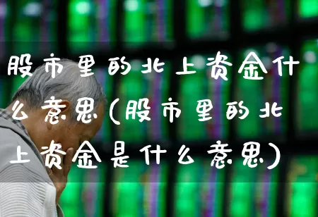 股市里的北上资金什么意思(股市里的北上资金是什么意思)_https://www.haiwangdasha.com_深交所_第1张