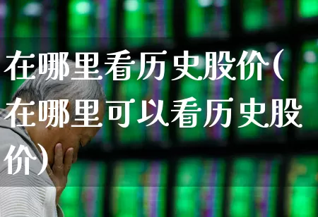 在哪里看历史股价(在哪里可以看历史股价)_https://www.haiwangdasha.com_科创板_第1张
