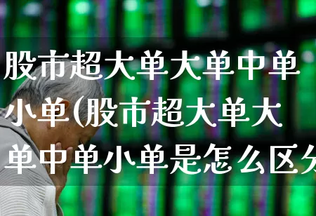 股市超大单大单中单小单(股市超大单大单中单小单是怎么区分的)_https://www.haiwangdasha.com_科创板_第1张