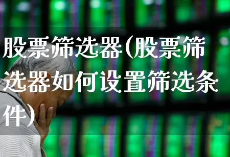 股票筛选器(股票筛选器如何设置筛选条件)_https://www.haiwangdasha.com_科创板_第1张