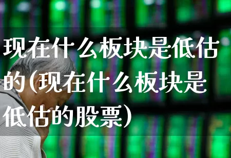 现在什么板块是低估的(现在什么板块是低估的股票)_https://www.haiwangdasha.com_北交所_第1张