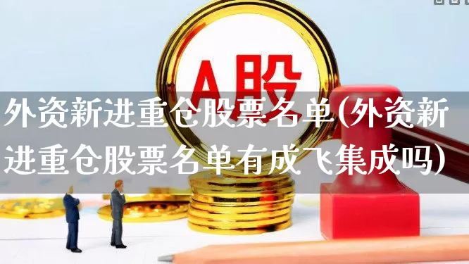 外资新进重仓股票名单(外资新进重仓股票名单有成飞集成吗)_https://www.haiwangdasha.com_科创板_第1张