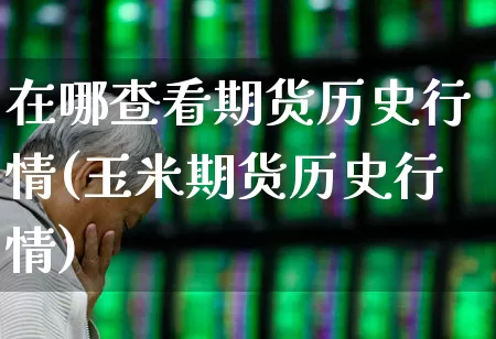 在哪查看期货历史行情(玉米期货历史行情)_https://www.haiwangdasha.com_科创板_第1张