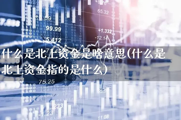 什么是北上资金是啥意思(什么是北上资金指的是什么)_https://www.haiwangdasha.com_创业板_第1张