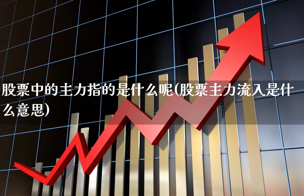 股票中的主力指的是什么呢(股票主力流入是什么意思)_https://www.haiwangdasha.com_深交所_第1张