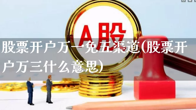 股票开户万一免五渠道(股票开户万三什么意思)_https://www.haiwangdasha.com_科创板_第1张