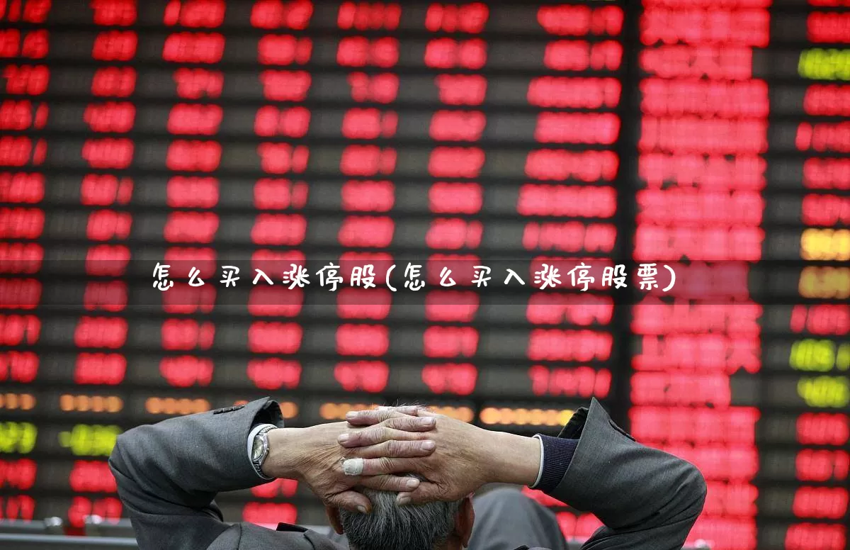 怎么买入涨停股(怎么买入涨停股票)_https://www.haiwangdasha.com_深交所_第1张