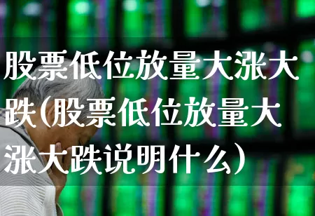 股票低位放量大涨大跌(股票低位放量大涨大跌说明什么)_https://www.haiwangdasha.com_创业板_第1张