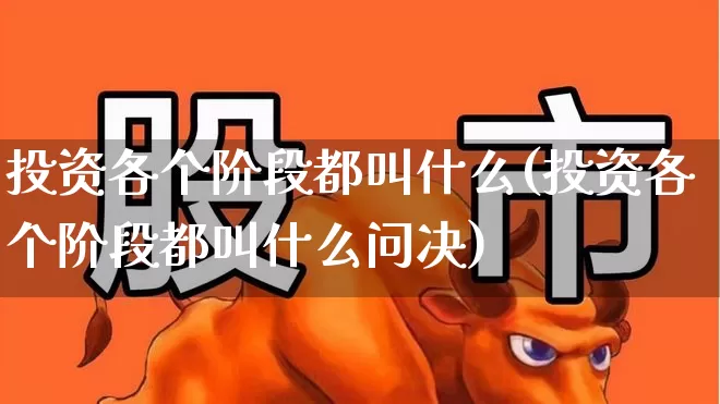 投资各个阶段都叫什么(投资各个阶段都叫什么问决)_https://www.haiwangdasha.com_科创板_第1张