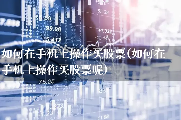 如何在手机上操作买股票(如何在手机上操作买股票呢)_https://www.haiwangdasha.com_上交所_第1张