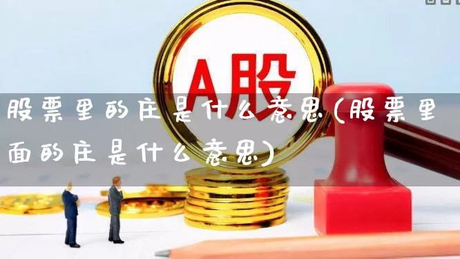 股票里的庄是什么意思(股票里面的庄是什么意思)_https://www.haiwangdasha.com_上交所_第1张