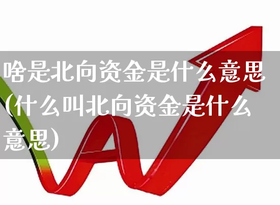 啥是北向资金是什么意思(什么叫北向资金是什么意思)_https://www.haiwangdasha.com_上交所_第1张