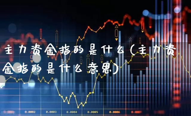 主力资金指的是什么(主力资金指的是什么意思)_https://www.haiwangdasha.com_北交所_第1张