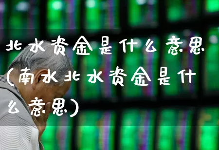 北水资金是什么意思(南水北水资金是什么意思)_https://www.haiwangdasha.com_上交所_第1张