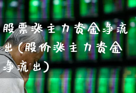 股票涨主力资金净流出(股价涨主力资金净流出)_https://www.haiwangdasha.com_上交所_第1张