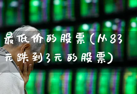 最低价的股票(从83元跌到3元的股票)_https://www.haiwangdasha.com_科创板_第1张
