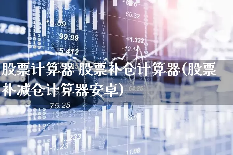 股票计算器 股票补仓计算器(股票补减仓计算器安卓)_https://www.haiwangdasha.com_深交所_第1张