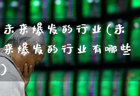 未来爆发的行业(未来爆发的行业有哪些)_https://www.haiwangdasha.com_上交所_第1张
