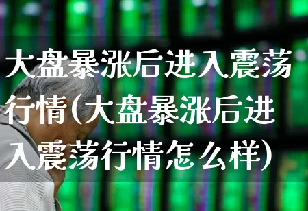 大盘暴涨后进入震荡行情(大盘暴涨后进入震荡行情怎么样)_https://www.haiwangdasha.com_深交所_第1张