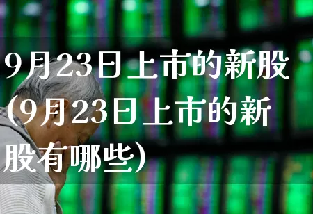 9月23日上市的新股(9月23日上市的新股有哪些)_https://www.haiwangdasha.com_创业板_第1张