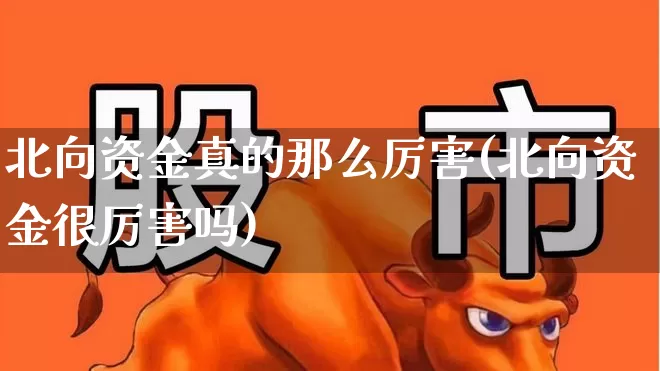 北向资金真的那么厉害(北向资金很厉害吗)_https://www.haiwangdasha.com_深交所_第1张