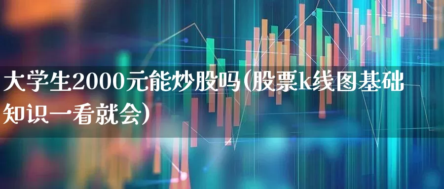 大学生2000元能炒股吗(股票k线图基础知识一看就会)_https://www.haiwangdasha.com_创业板_第1张