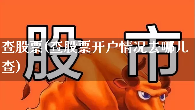 查股票(查股票开户情况去哪儿查)_https://www.haiwangdasha.com_上期所_第1张