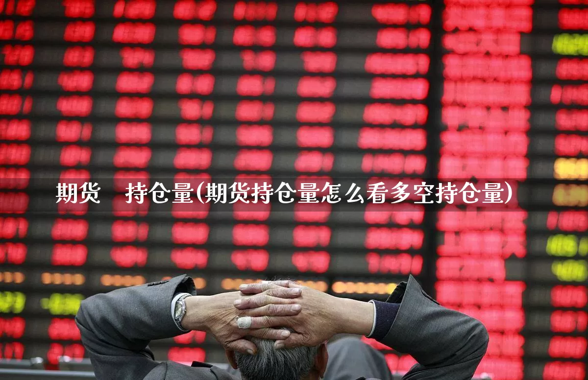 期货    持仓量(期货持仓量怎么看多空持仓量)_https://www.haiwangdasha.com_广期所_第1张